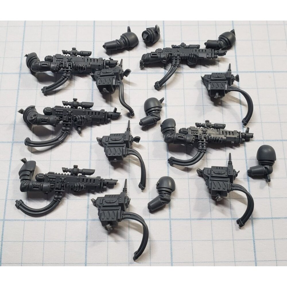 Warhammer 40k Kill Team Bits Cadian Kasrkin Trooper Hotshot Lasgun x5 Set LGA